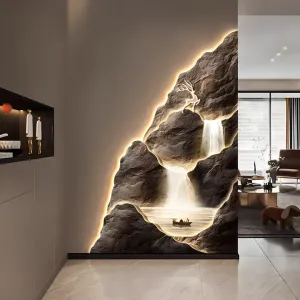 لوحة تزيين غرفة المعيشة عالية الجودة مع لوحة . High quality living room decoration painting with panel