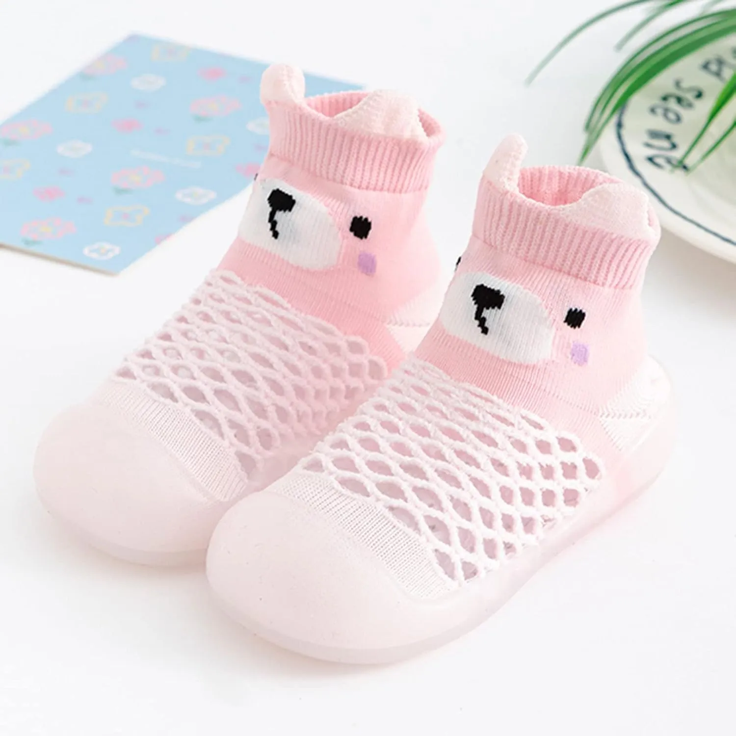 24 Months Girl Shoes Infant Boys Girls Animal Prints Cartoon Socks Shoes Toddler Breathable Mesh The Floor Socks Non Slip Prewalker Shoes Shoes for Special Needs
