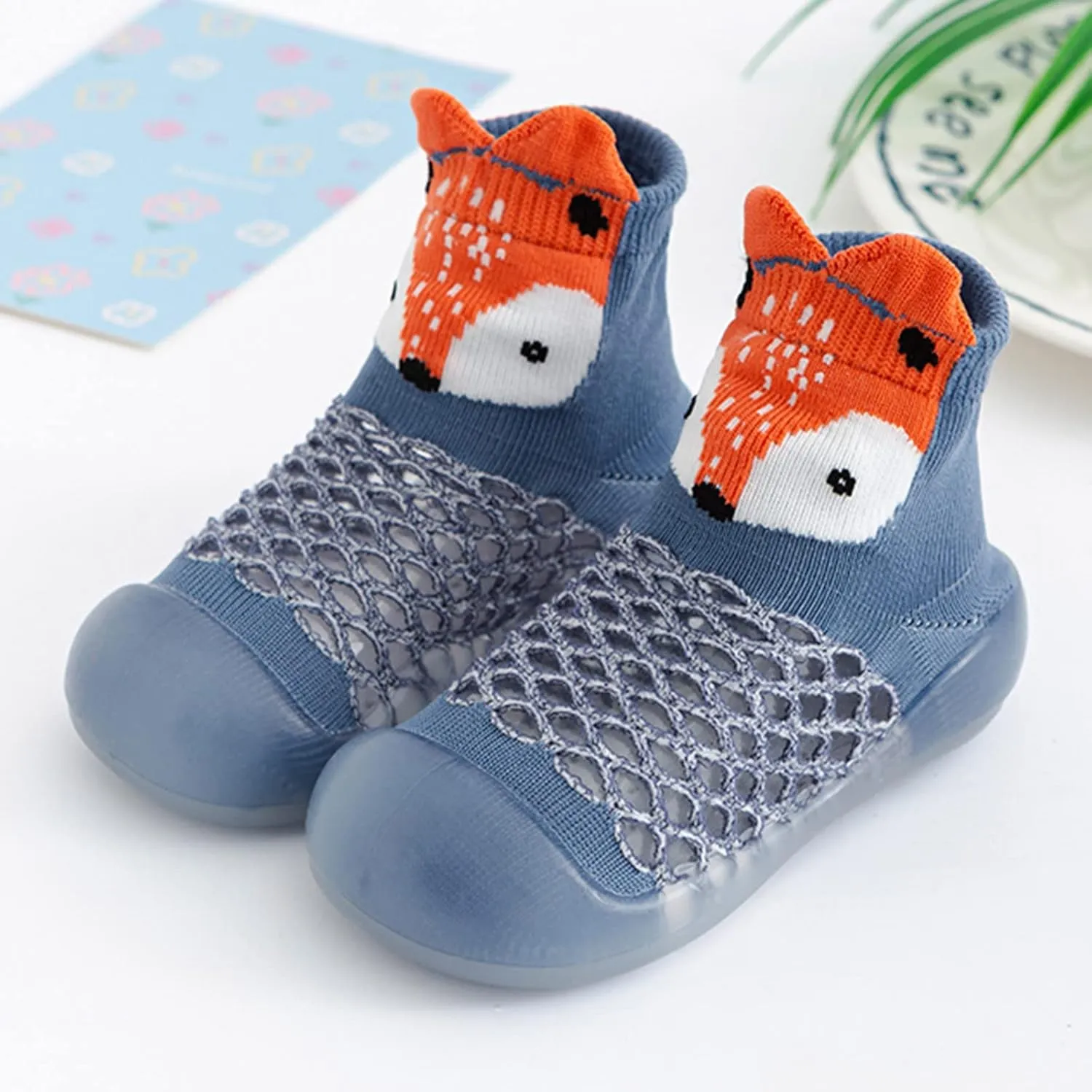 24 Months Girl Shoes Infant Boys Girls Animal Prints Cartoon Socks Shoes Toddler Breathable Mesh The Floor Socks Non Slip Prewalker Shoes Shoes for Special Needs