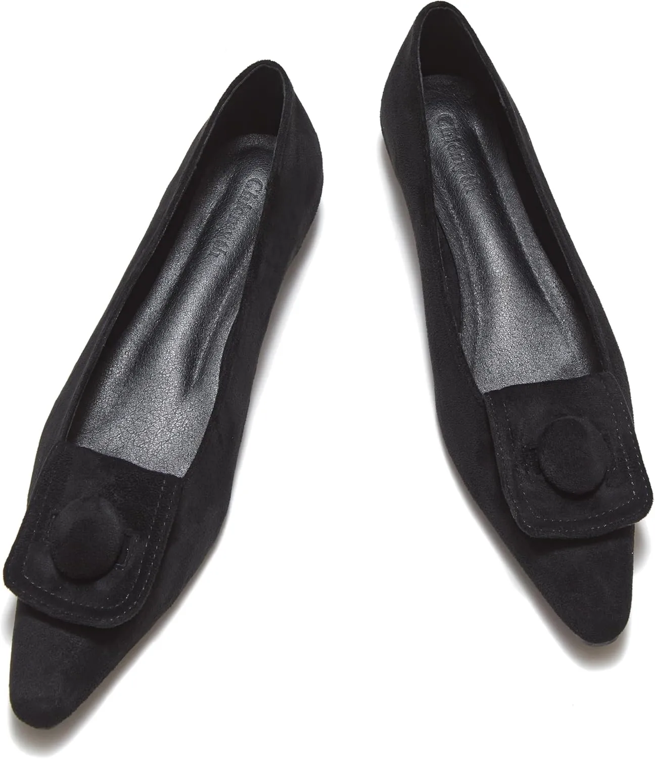 Ballet Flats for Women;Pointed Toe Leather Flats Shoes;Slip on Dressy Office Party Shoes.