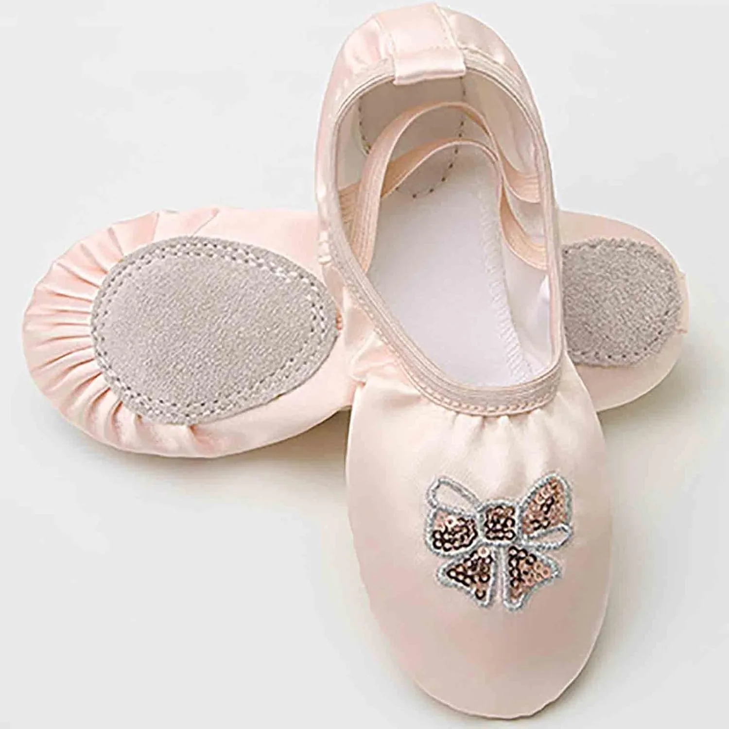 Ballet Shoes for Women Girls Ballet Slipper Dance Shoes Stretch Satin for Toddler Kids Adults