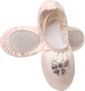 Ballet Shoes for Women Girls Ballet Slipper Dance Shoes Stretch Satin for Toddler Kids Adults