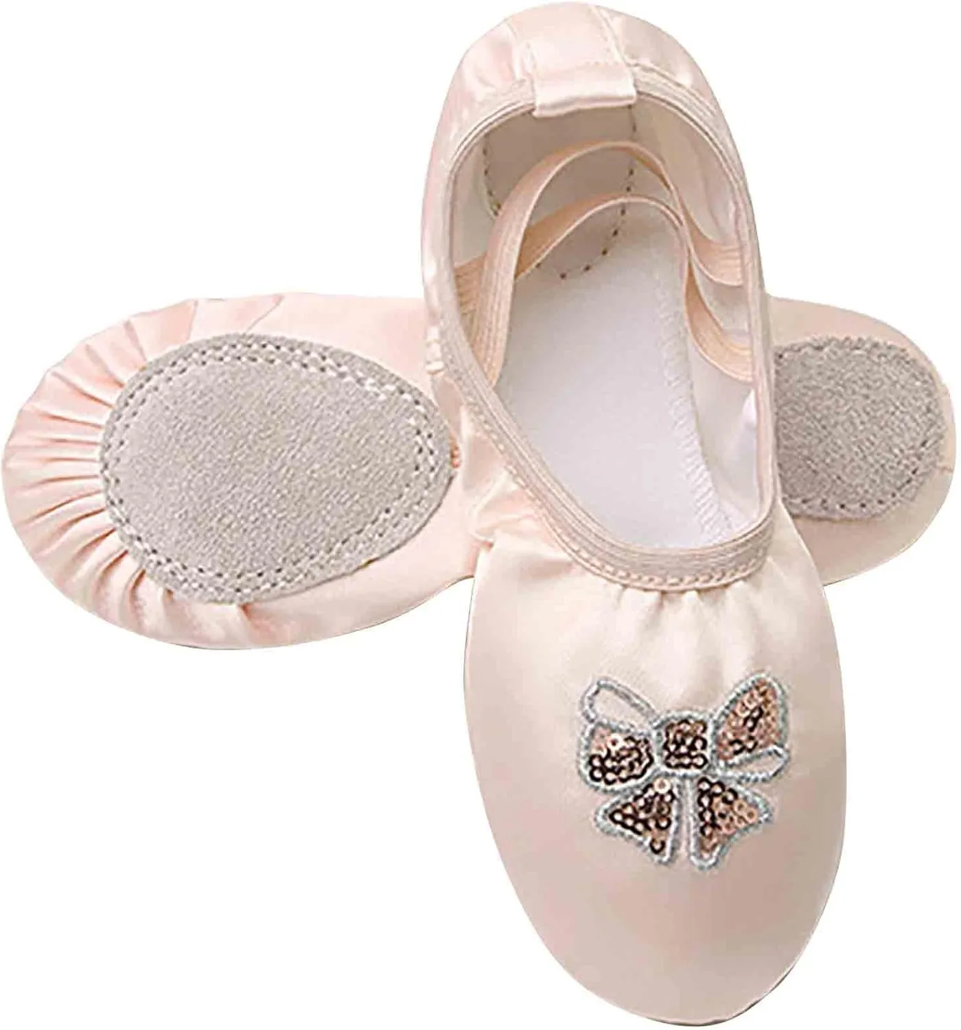 Ballet Shoes for Women Girls Ballet Slipper Dance Shoes Stretch Satin for Toddler Kids Adults