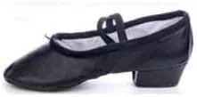 Ballet Shoes Leather Practice Dance Shoes Teacher Teaching Dance Shoes Ballet Shoes with Heels Dance Slippers for Girls Toddlers Women.Black-4.5 UK