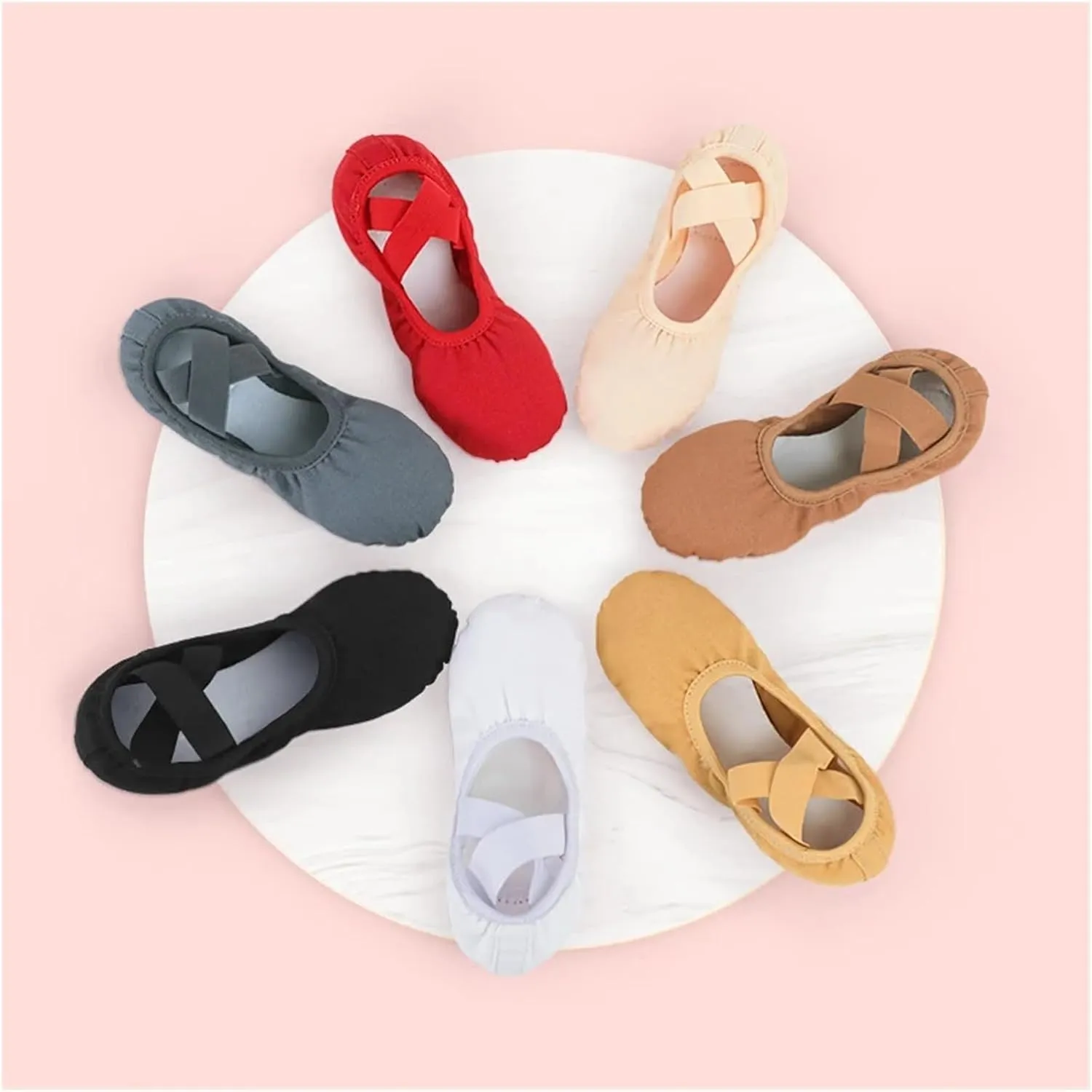 Ballet Shoes Women Ballet Shoes Girls Professional Ballet Slippers Split Sole Dance Shoes Women Dance Training Shoes for Girls Toddler Ballet Slippers(Red,36)