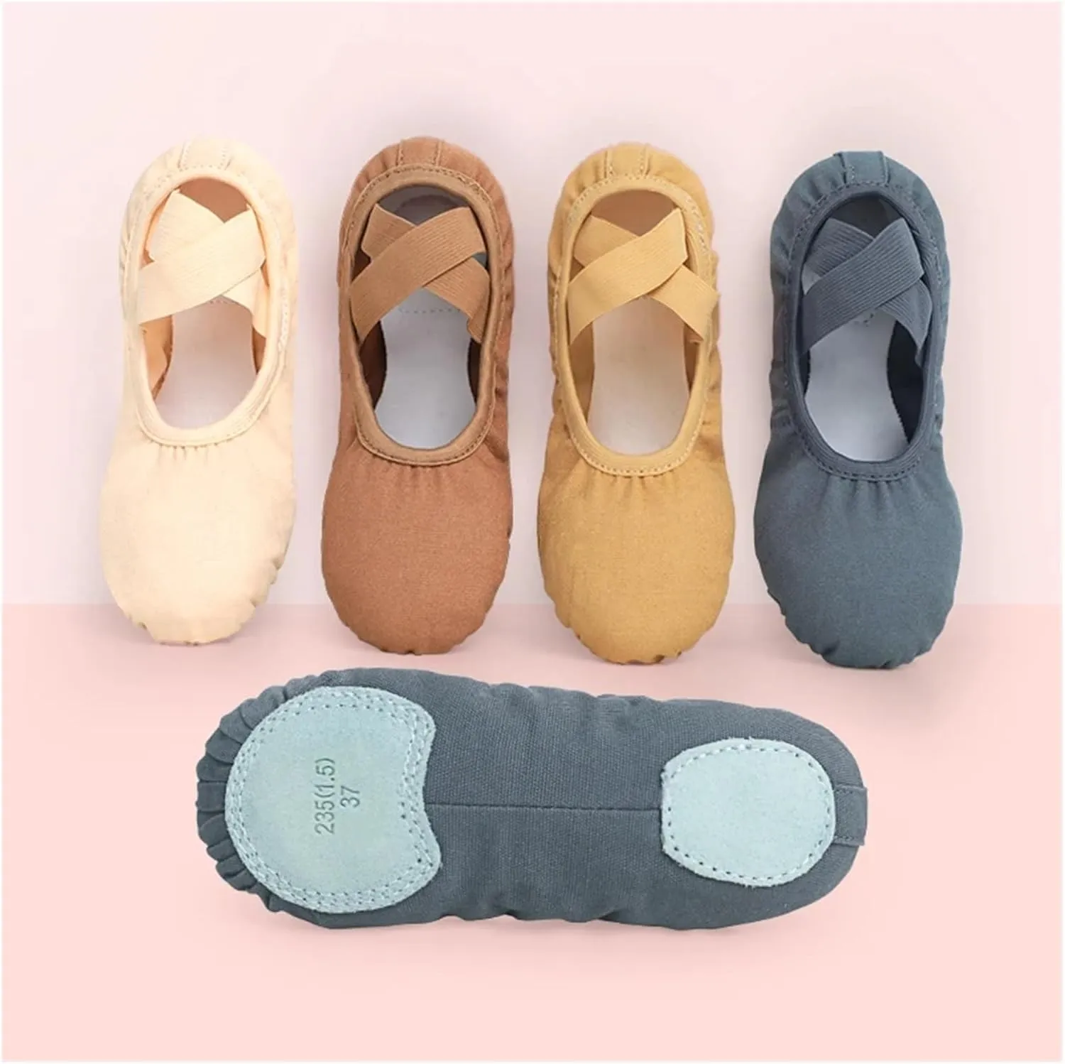 Ballet Shoes Women Ballet Shoes Girls Professional Ballet Slippers Split Sole Dance Shoes Women Dance Training Shoes for Girls Toddler Ballet Slippers(Red,36)