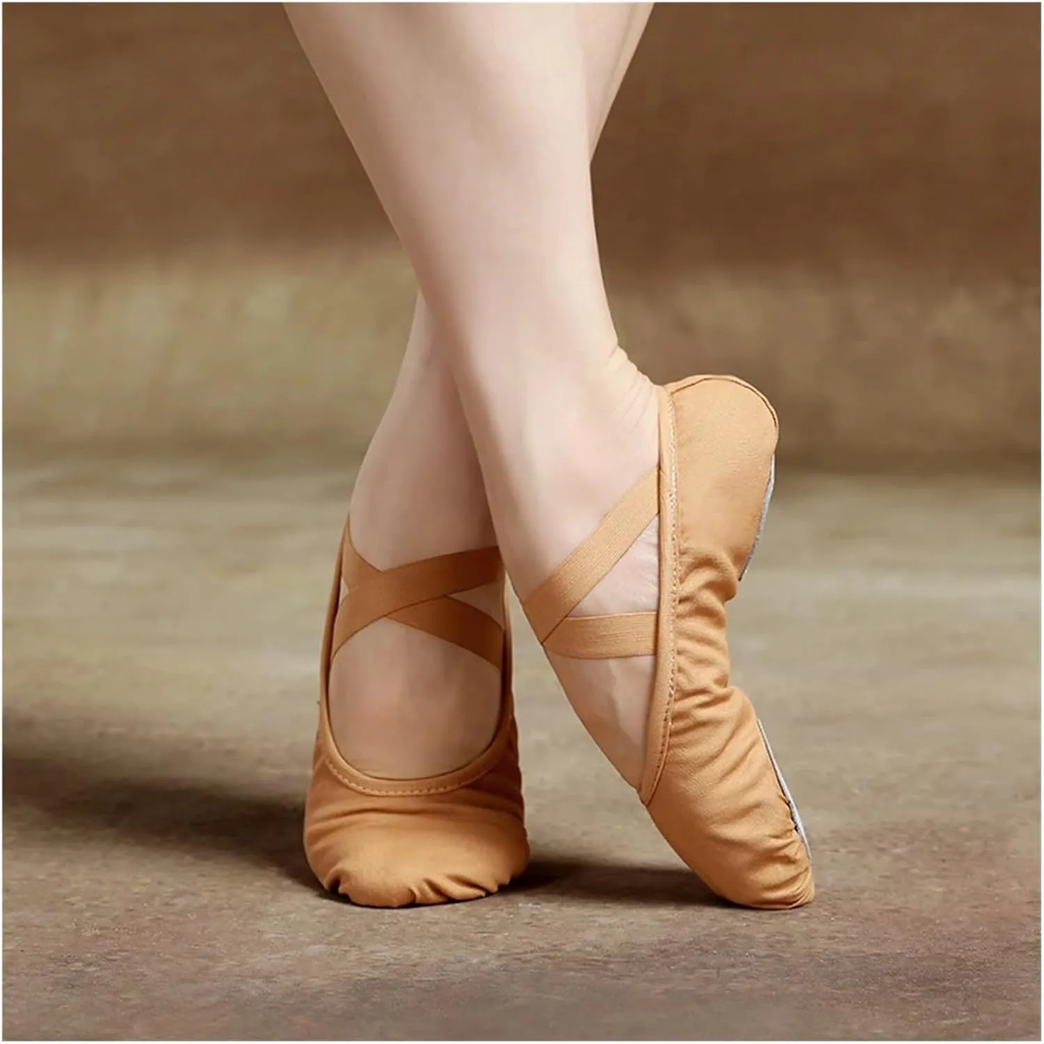 Ballet Shoes Women Ballet Shoes Girls Professional Ballet Slippers Split Sole Dance Shoes Women Dance Training Shoes for Girls Toddler Ballet Slippers(Red,36)