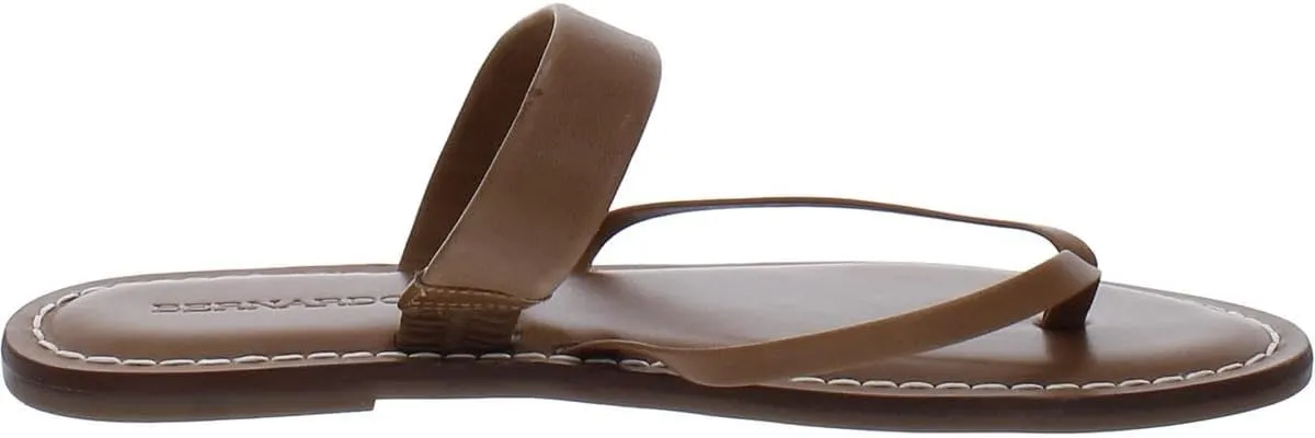 Bernardo Leia - Flats for Women - Leather Upper - Lightly Padded Insole - Open Toe - Man-Made Outsole
