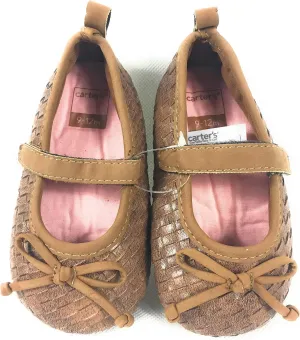 Carter's Woven Ballet Shoes Brown