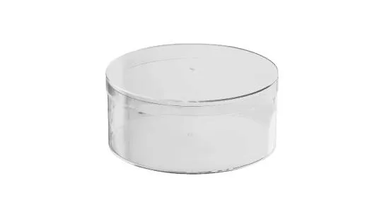 Clear Acrylic Boxes Round 5.25"x2.25" 16 Pack