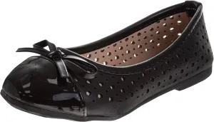 Closed Toe Dress Ballerina Flats - Stylish Formal Patent Mary Jane Wedding Party Shoes (Toddler - Little Kid - Big Kid)