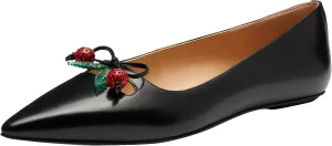 Coach Women's Runway Flat with Cherries Ballet