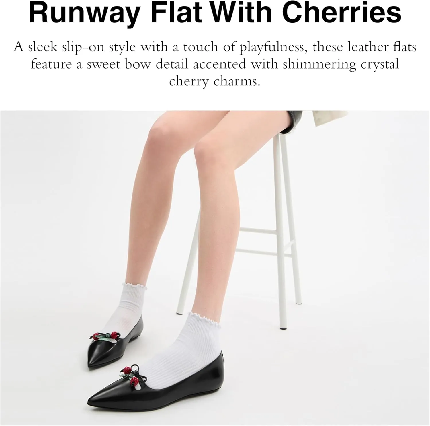 Coach Women's Runway Flat with Cherries Ballet