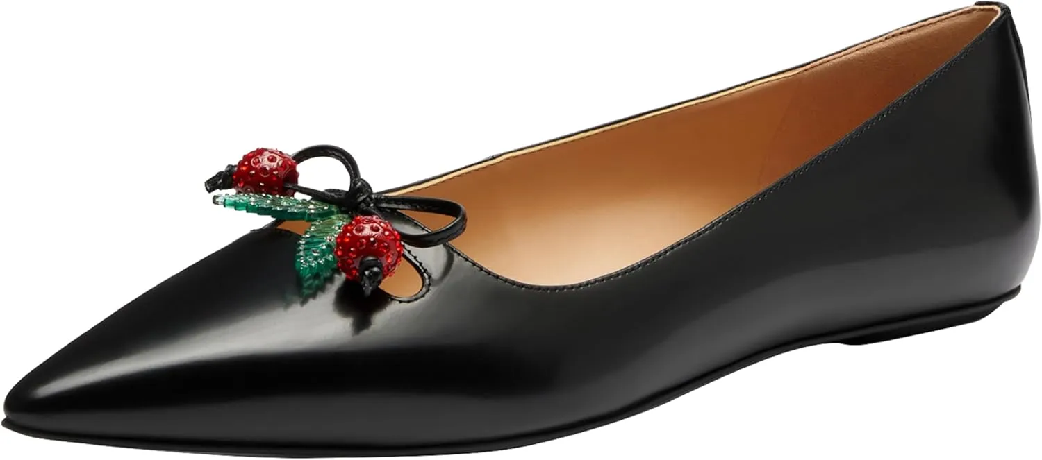 Coach Women's Runway Flat with Cherries Ballet