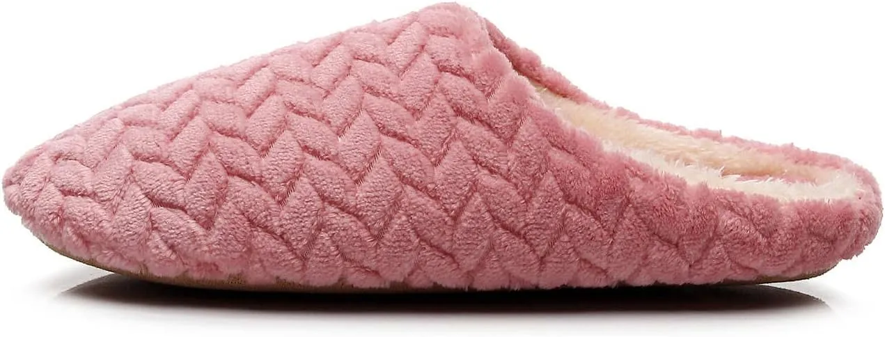 Crazy Lady Women's Fuzzy House super light Slippers Fluffy Furry Fur Slippers Scuff Outdoor Indoor Warm Cozy Plush Bedroom Shoes Soft Flat Comfy Anti-Slip5.5-6.5