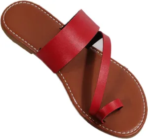 Cubicbee Women'S Retro Wide Band Toe Ring Flat Thong Sandals,Fashion Comfortable Slip On Bohemian Beach Travel Flip-Flops Non-Slip Slipper