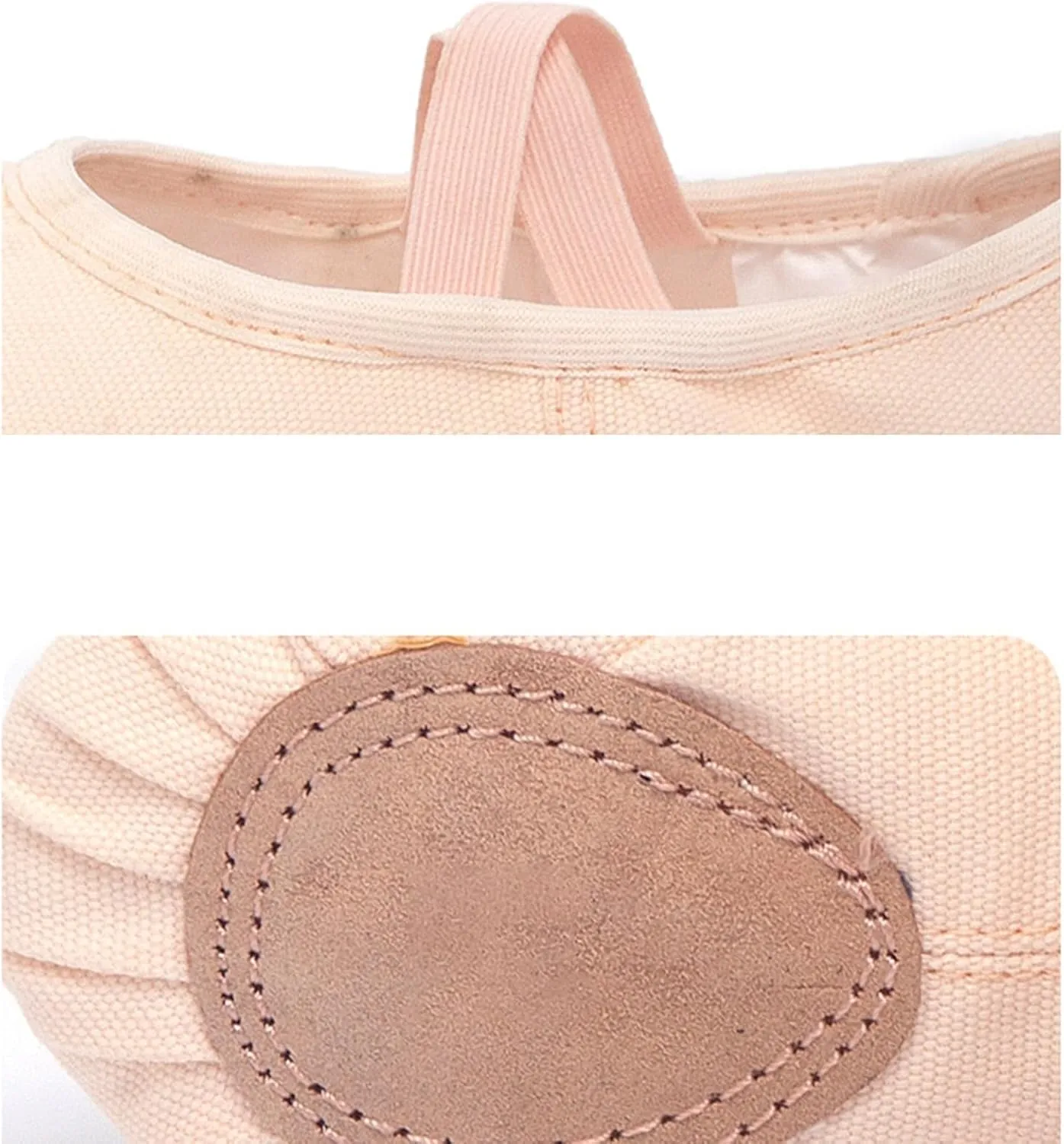 Dance Shoes for Girls Basic Ballet Slippers Simple Solid Performance Yoga Indoor Canvas Shoes with Elastic Straps