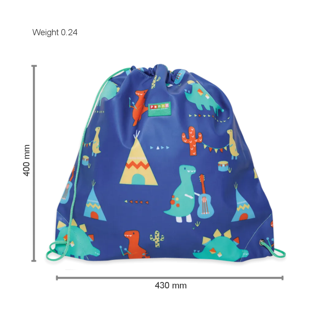 Drawstring Bag - Dino Rock
