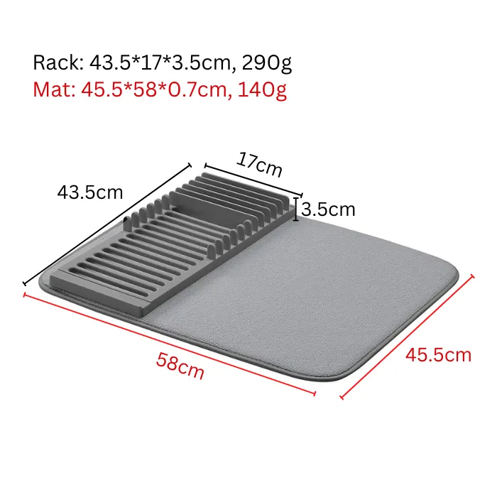 Dry Microfibre dish rack