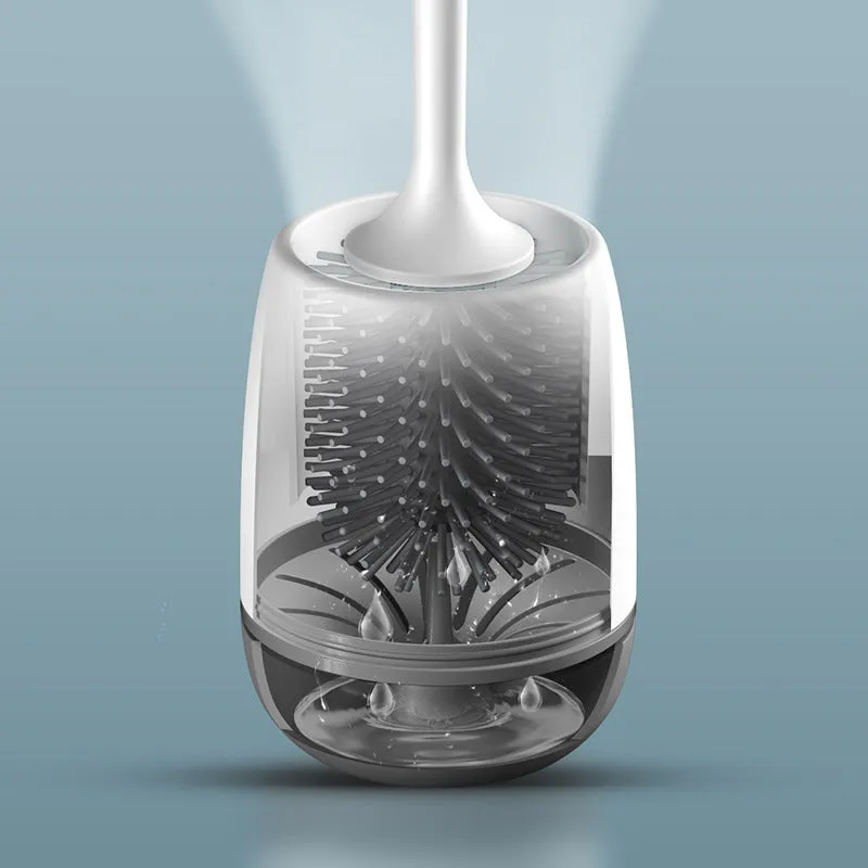 Eco-Friendly Wall-Mounted Silicone Toilet Brush