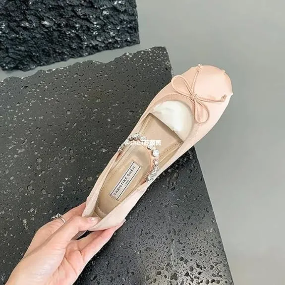 Elegant Ballet Flats for Women and Girls | Buckle Strap Mary Jane Flats Ballerina Shoes