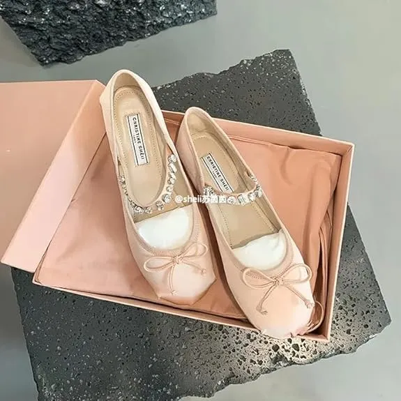 Elegant Ballet Flats for Women and Girls | Buckle Strap Mary Jane Flats Ballerina Shoes