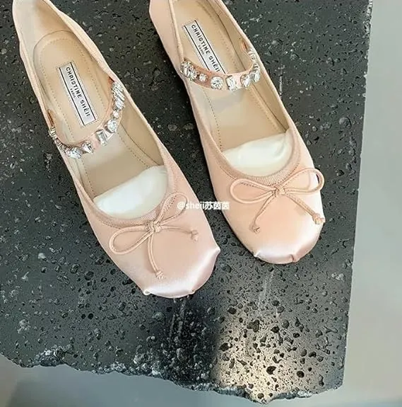 Elegant Ballet Flats for Women and Girls | Buckle Strap Mary Jane Flats Ballerina Shoes