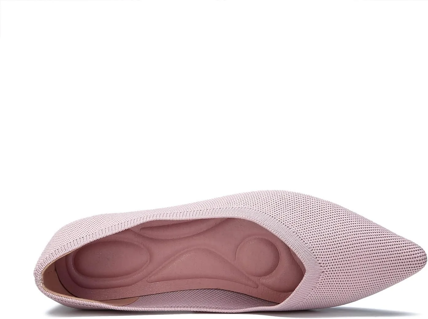 EnllerviiD Women's Flats Breathable Knit Pointed Flats Loafers Shoes,Work Flats Office Shoes Comfortable Flexible Mule Shoes Ballet Flats
