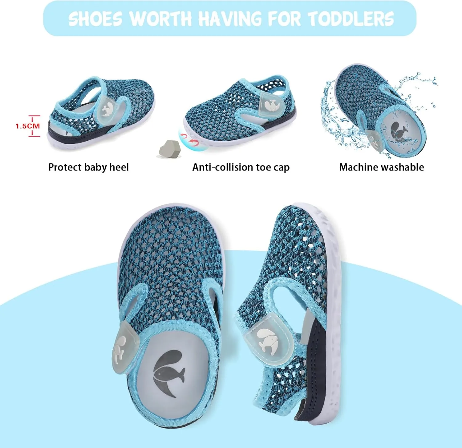 FEETCITY Baby Girl Boys Sandals Slippers Infant First Walker Shoes Summer Crib Shoes