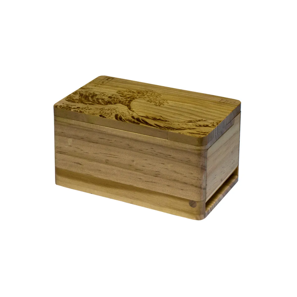 Fine Art Hako Wooden Deck Box by Hokusai