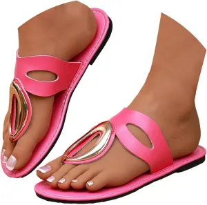 Flip flops for Women Vegan Leather Women Slippers Sandals Women Beach Essentials Slides for Women Fashion Footwear Flats
