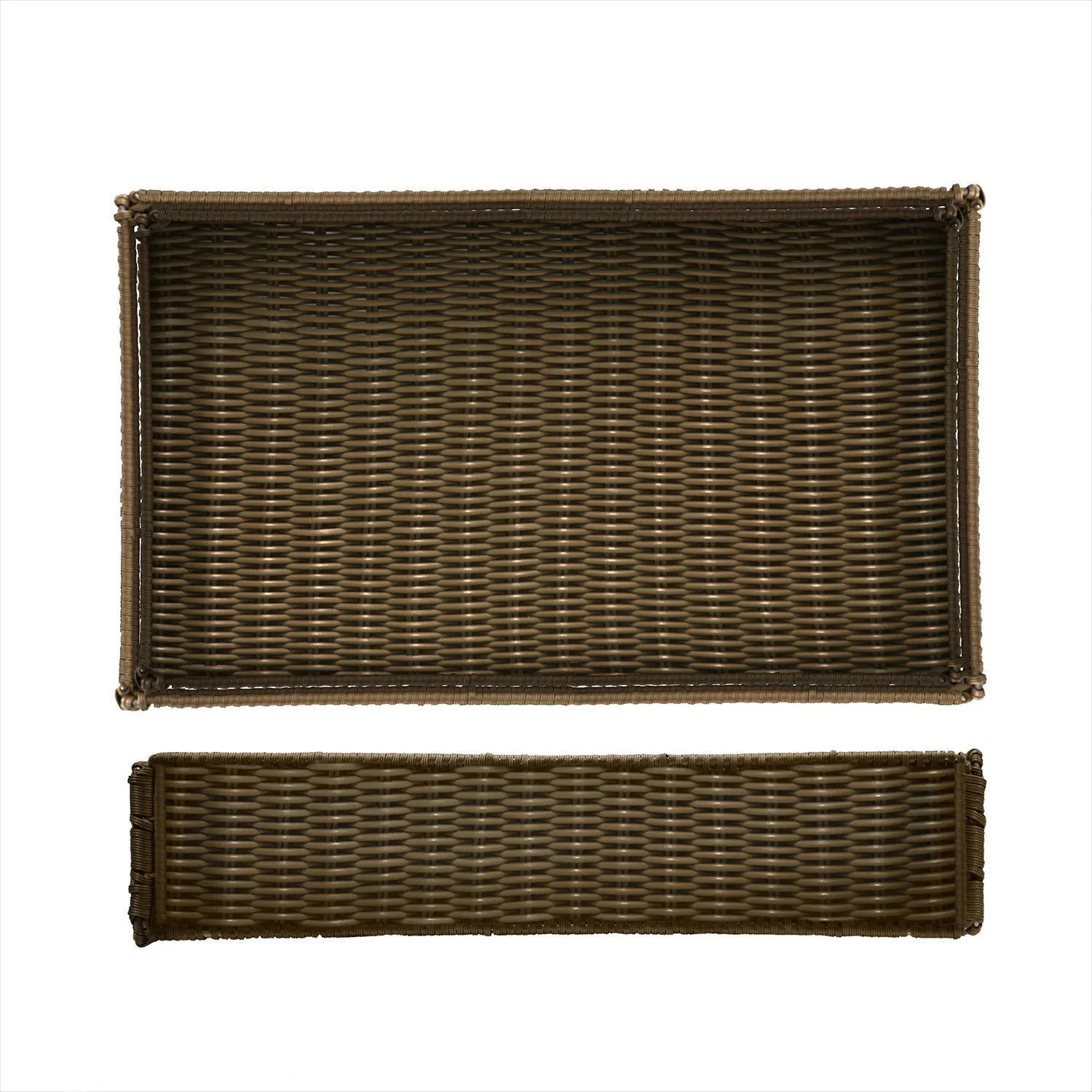 Foldable Polywicker GN1/1 Basket 53 x 32.5 x 10cm - Pack 1
