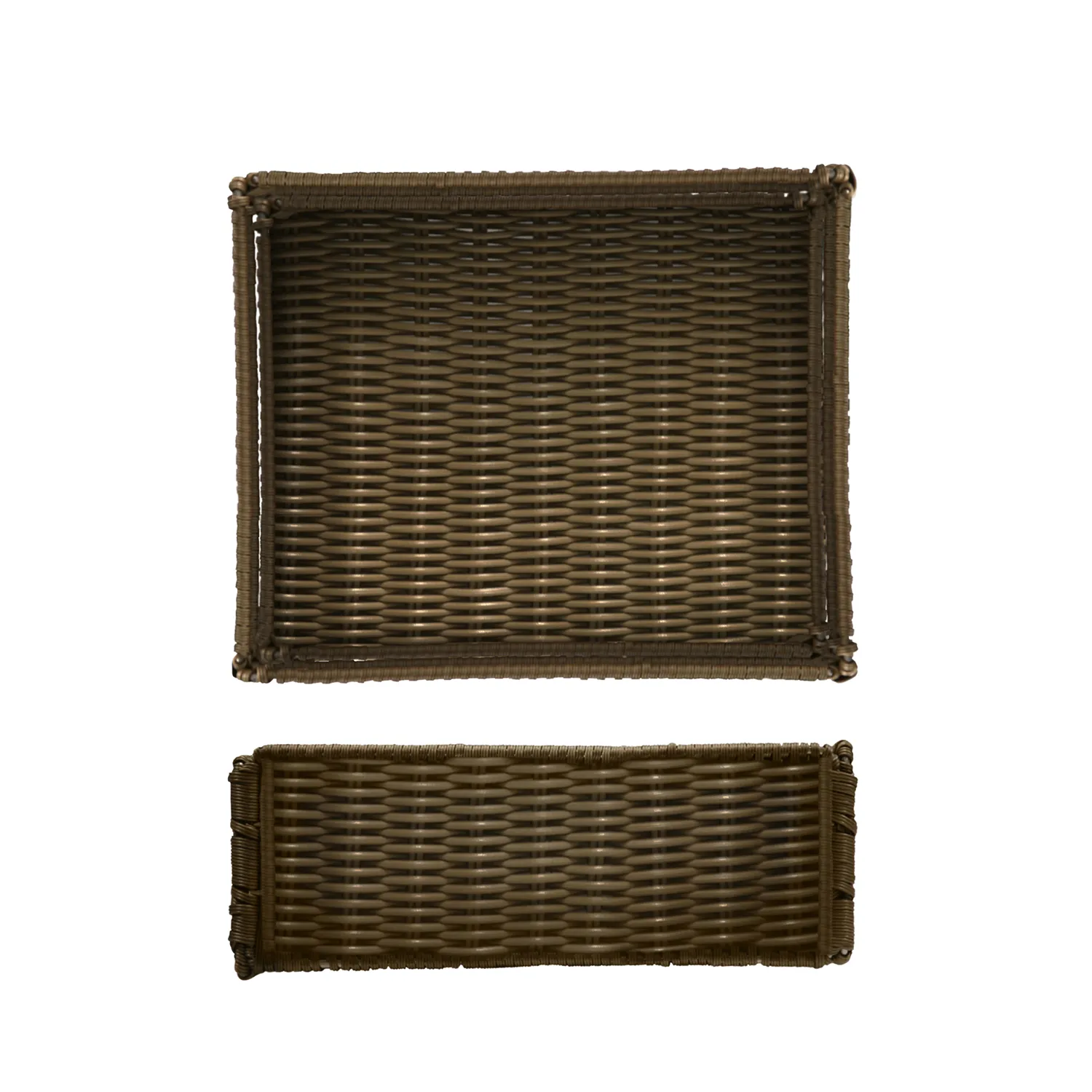 Foldable Polywicker GN1/2 Basket 32.5 x 26.5 x 10cm - Pack 1