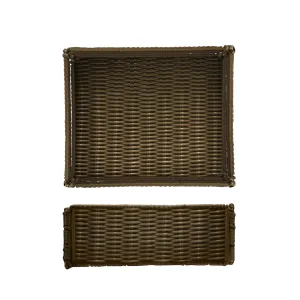 Foldable Polywicker GN1/2 Basket 32.5 x 26.5 x 10cm - Pack 1