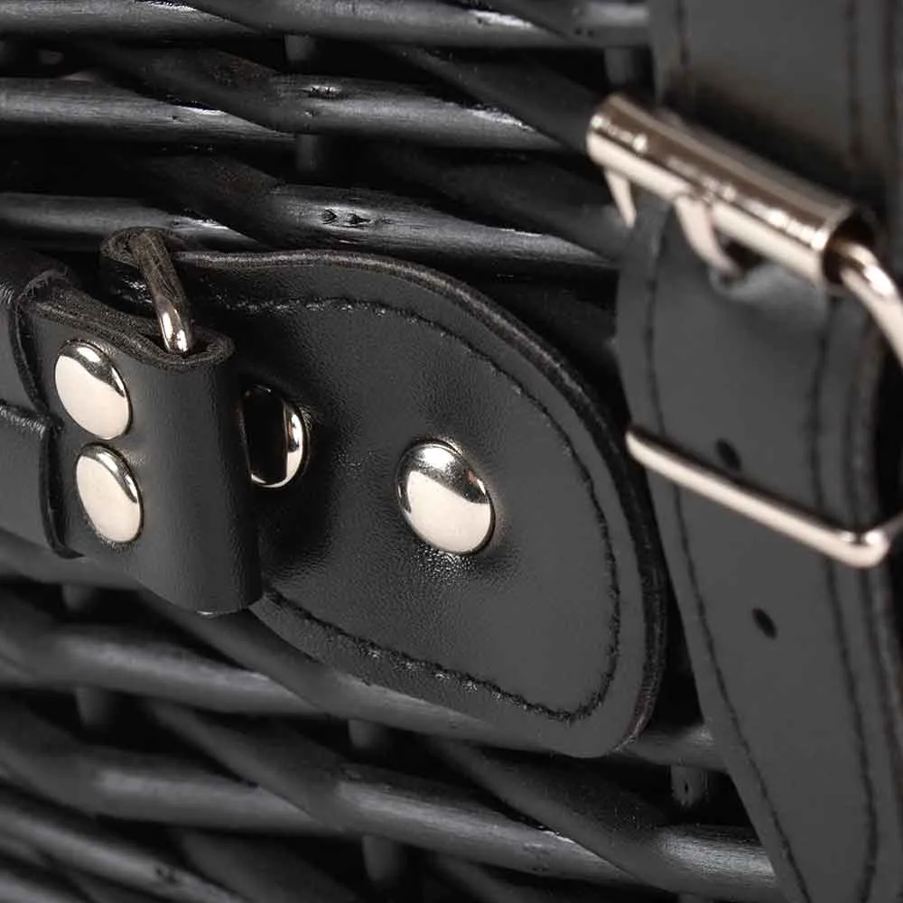 Full Black Willow Picnic Hamper 16 " with Black Lining - Empty 135B by Willow