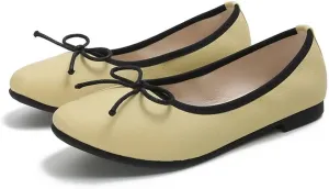 INEELUYI Women's Flats Comfortable Slip On Ballet Flats Soft Bow Flat Shoes