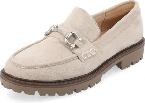 Journee Womens Jessamey Flat Loafer Hardware Detail 4 mm Comfort System Insole Faux Leather
