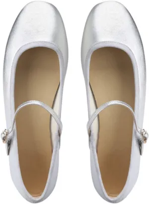 Julymens Women's Mary Jane Ballet Flats Round Toe Low Top Buckled Dressy Shoes