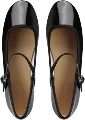 Julymens Women's Mary Jane Ballet Flats Round Toe Low Top Buckled Dressy Shoes