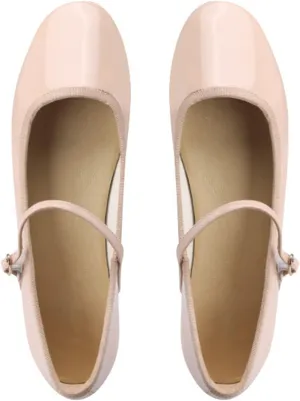Julymens Women's Mary Jane Ballet Flats Round Toe Low Top Buckled Dressy Shoes
