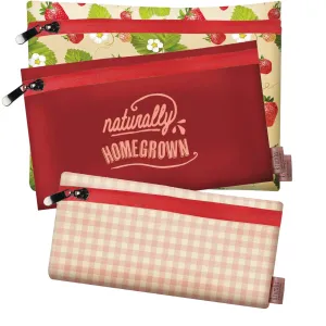 Krumbs Kitchen Farmhouse 3-Pack Reusable Storage Bags