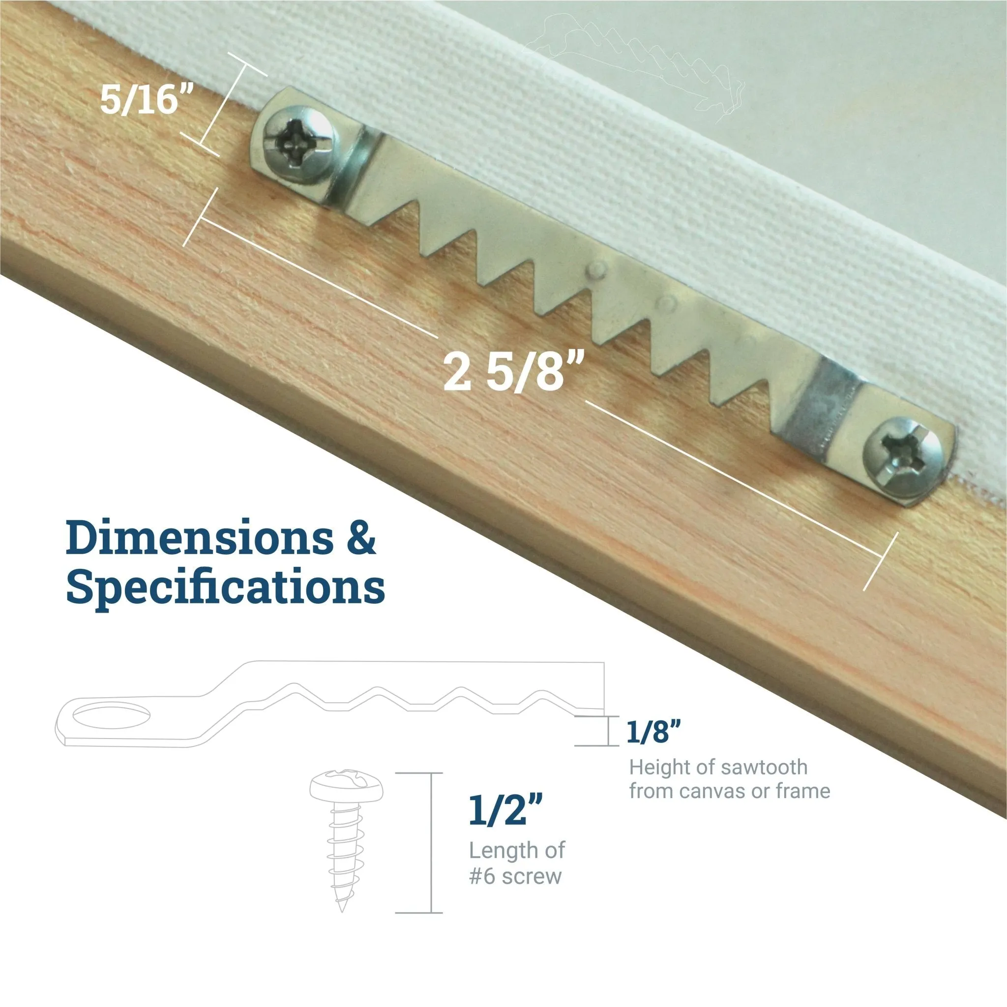 Large Sawtooth with Screws