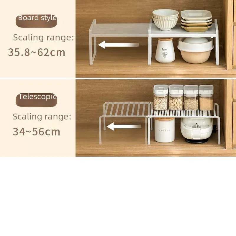 Layered Retractable Kitchen Storage Rack