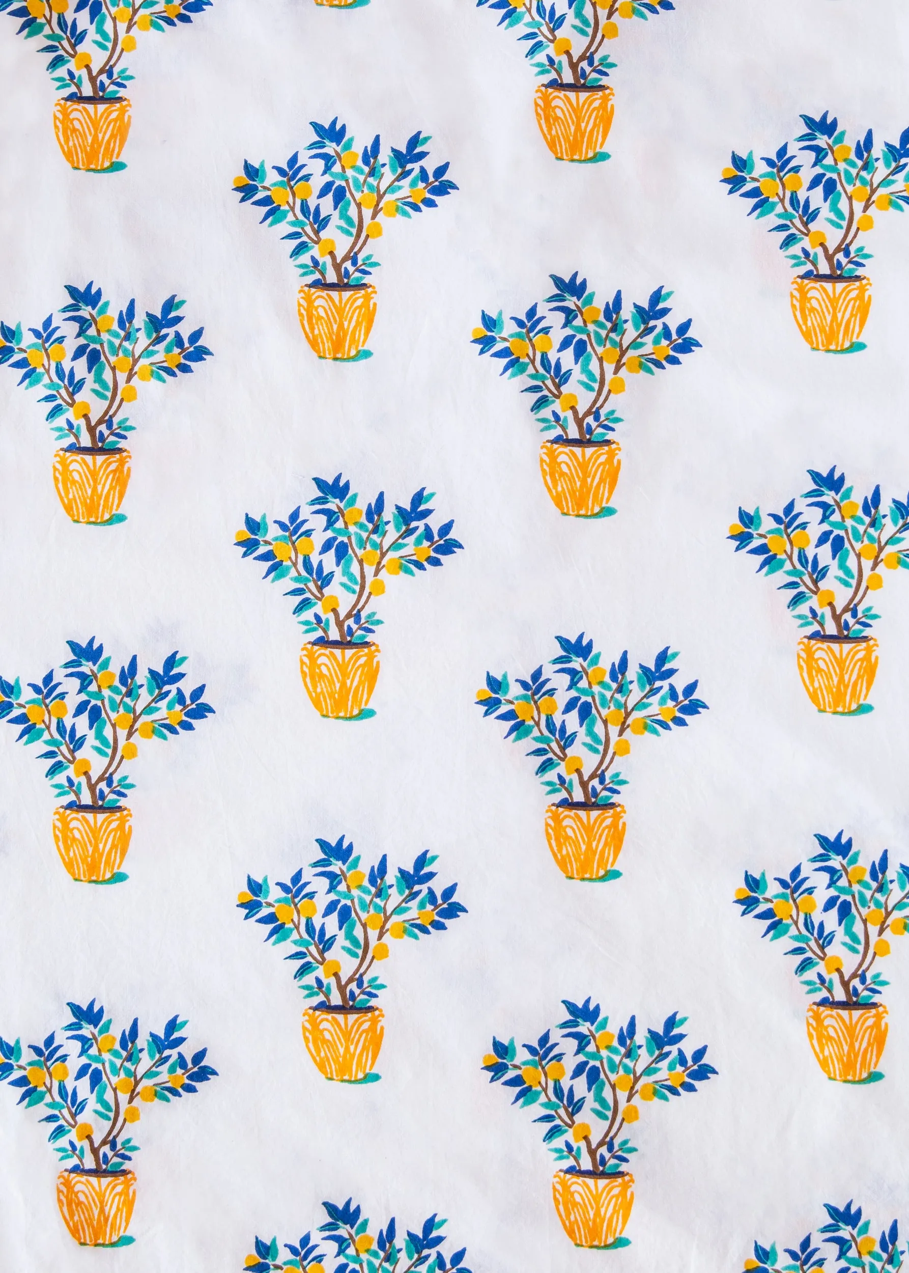 Lemon Tree - Cropped Pajama Pants - Cloud