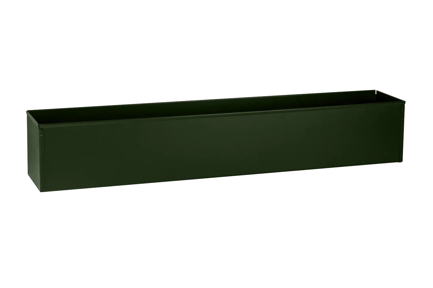 Liva balcony flower box without brackets dark green 60 / 80 / 100 cm