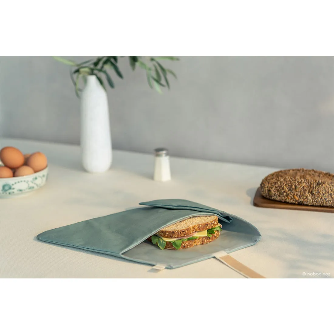 nobodinoz Sunshine Eco Sandwich Wrap Eden Green