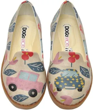 Personalize Your Life Azelea - Printed Women Flat Ballerina Shoes - Girl's Fashion - Chic, Elegant, and Casual Style - Vegan, Environmentally Friendly and Handmade - Breathable Content