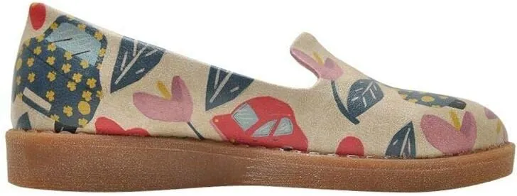 Personalize Your Life Azelea - Printed Women Flat Ballerina Shoes - Girl's Fashion - Chic, Elegant, and Casual Style - Vegan, Environmentally Friendly and Handmade - Breathable Content