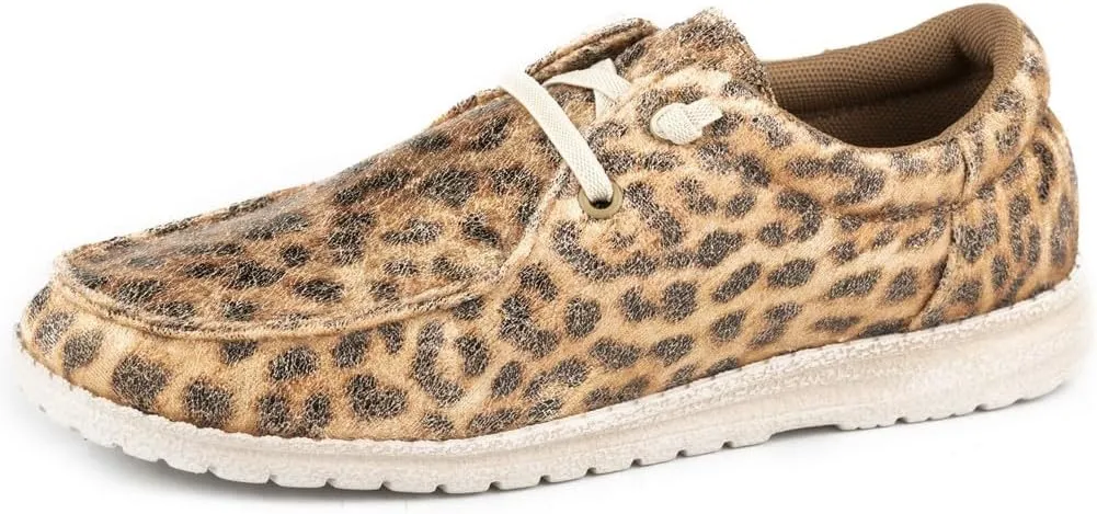 Roper Women's Hang Loose Moccasin, Tan, 8
