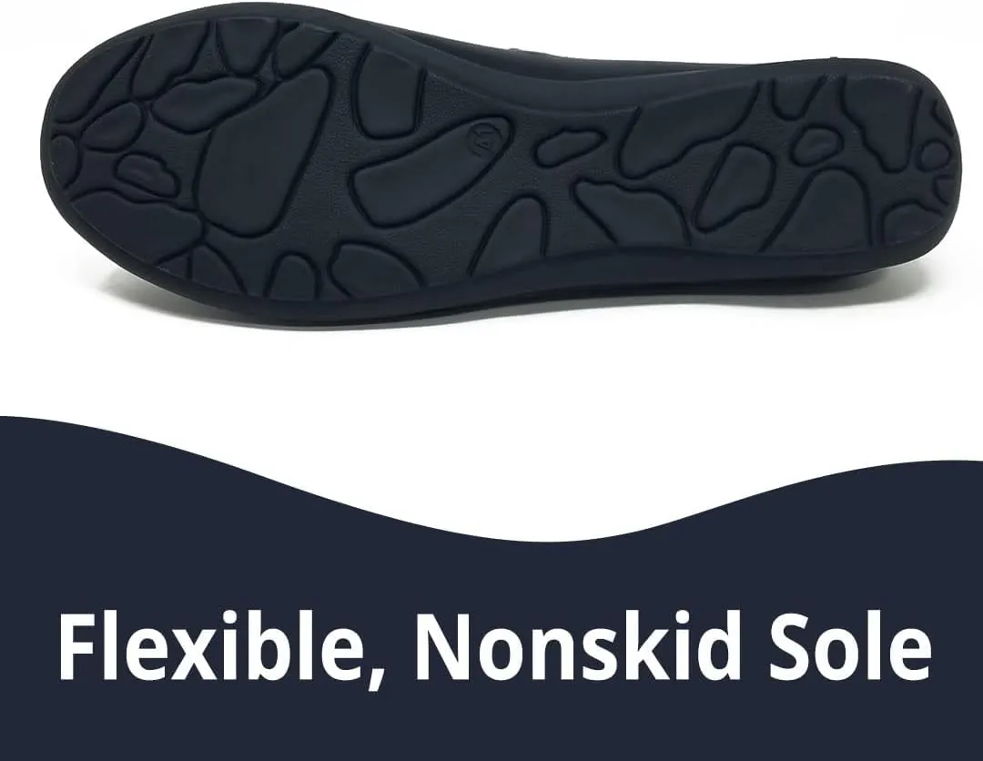 SAGEFINDS Crisscross Flats for Women| Slip-On Ballet Shoes | Flexible Nonskid Sole | Comfortable Rounded Toe